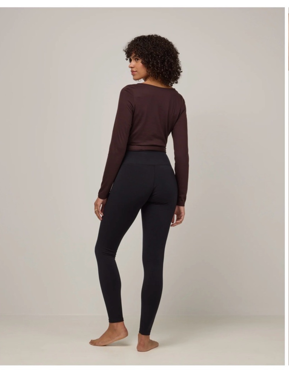 Wool& Summit Black Merino Wool Leggings - Picture 3 of 9